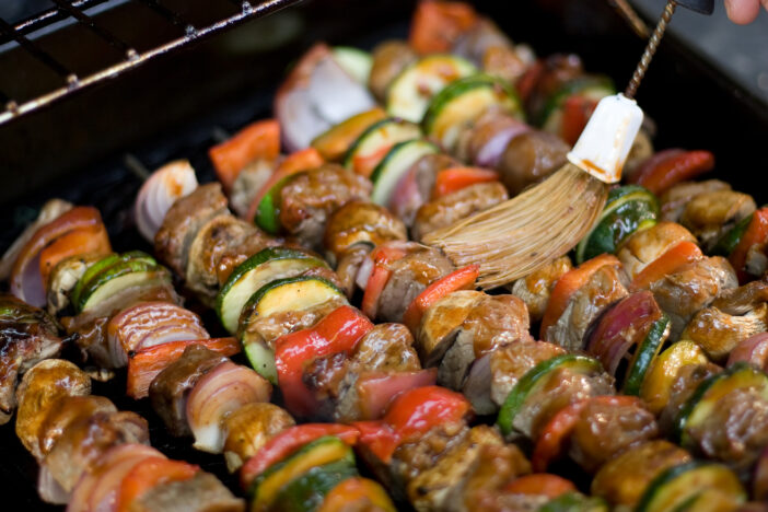 Shish Kebabs on the Grill