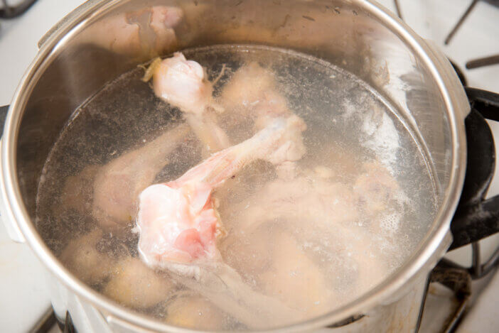 are chicken bones high in collagen