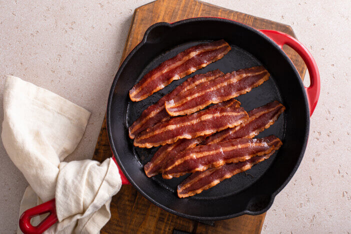 does turkey bacon cook differently