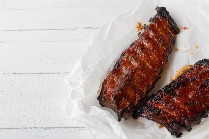 how do you reheat frozen cooked ribs