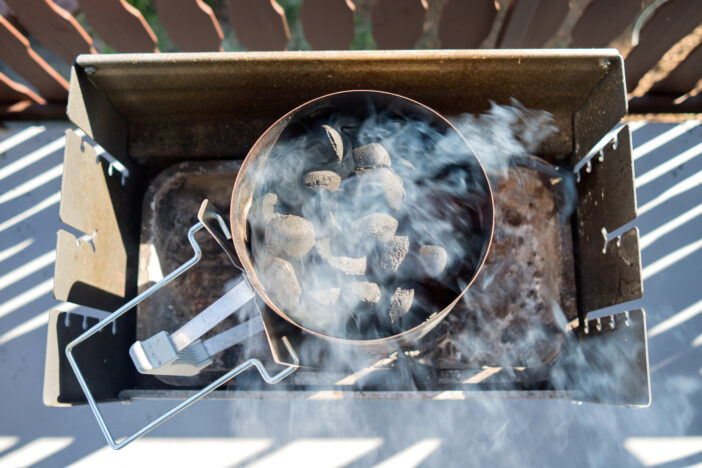 barbecue coal chimney starter