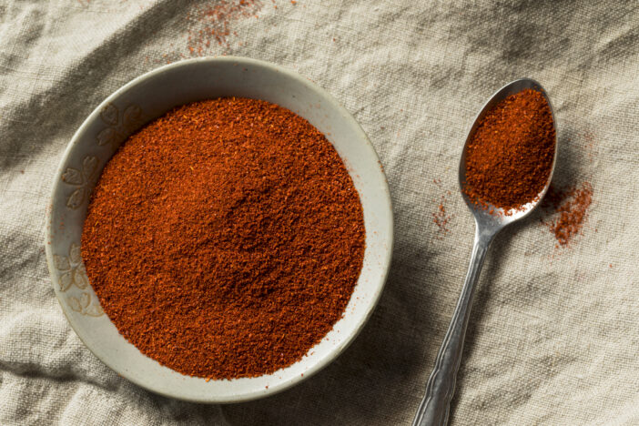 Dry Organic Red Smoked Paprika in a Bowl