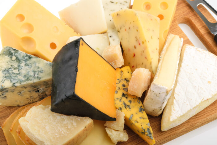 Various types of cheese