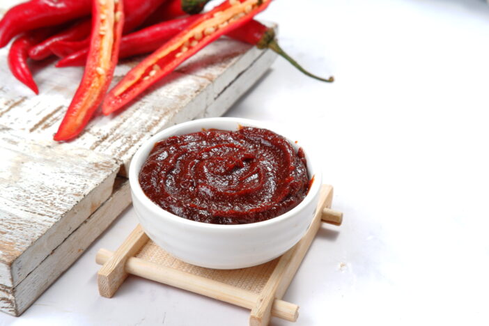 gochujang -korean red chili paste, spicy and sweet fermented condiment in Korean food