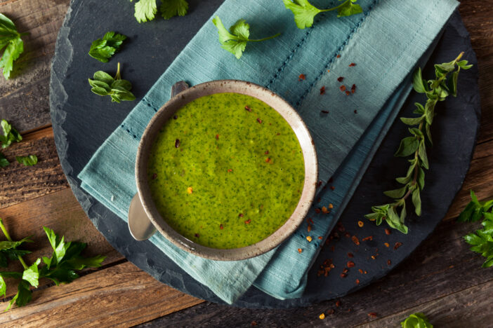 Raw Organic Green Chimichurri Sauce Ready to Use