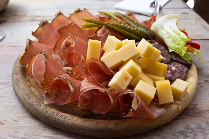 The plate after alpine trekking: typical food - Puster Valley