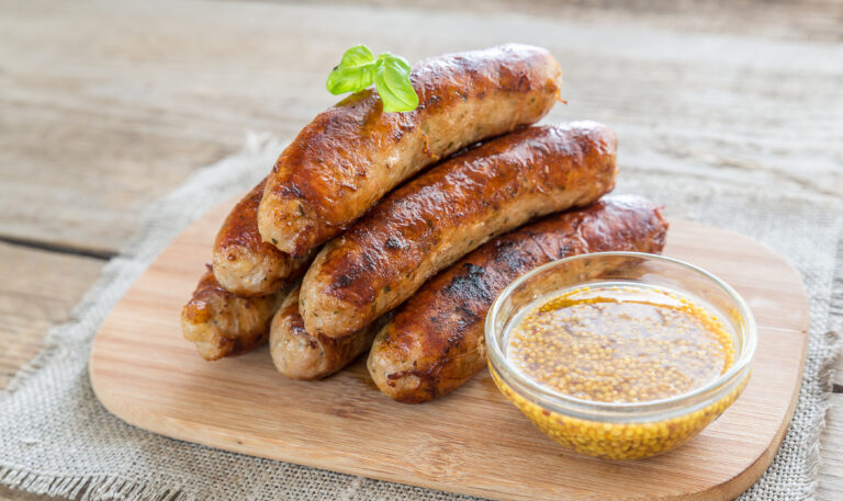 Grilled sausages