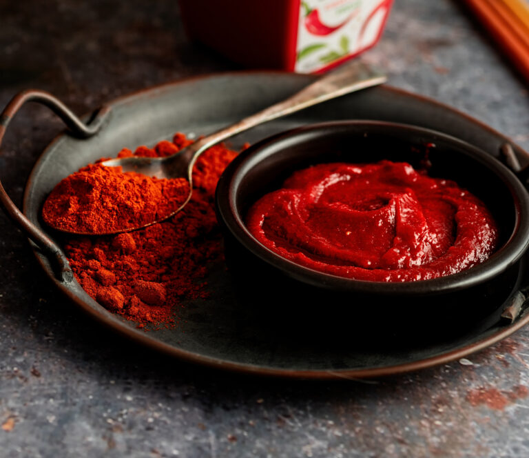 Gochujang and gochugaru, korean pepper paste