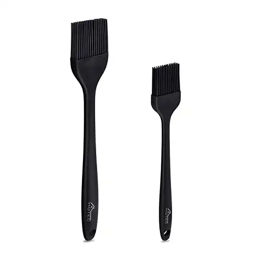 HOTEC Silicone Basting Brushes, Heat Resistant, BPA Free, 2 Pack