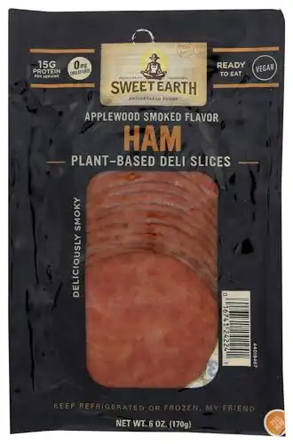 SWEET EARTH Applewood Smoked Plant-Based Sliced Ham, 6 oz