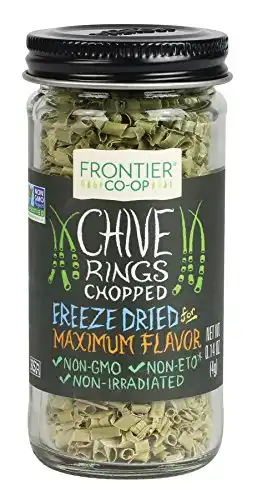 Frontier Co-op Chive Rings, Freeze-Dried, 0.14 oz Bottle