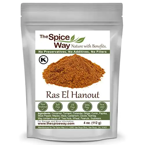 The Spice Way Ras El Hanout Moroccan Spice Blend, 4 oz Resealable Bag