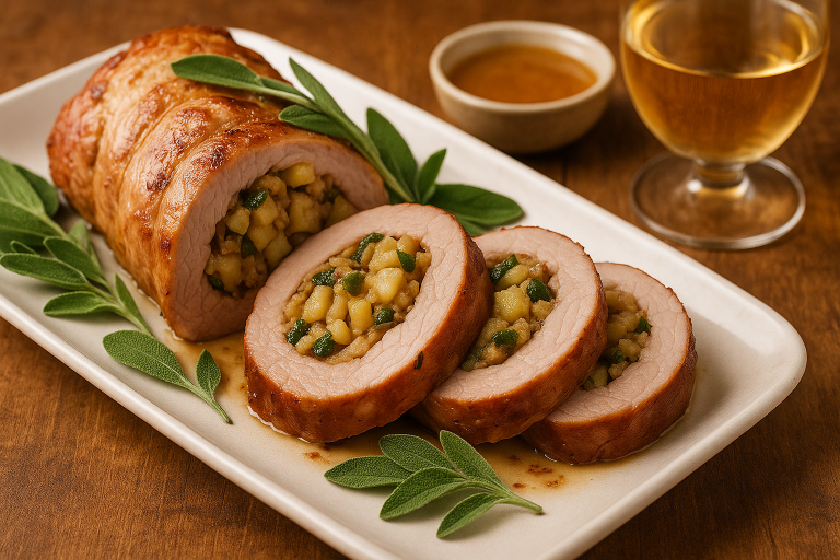 Perfect Pork Tenderloin with Apple Sage Stuffing Recipe
