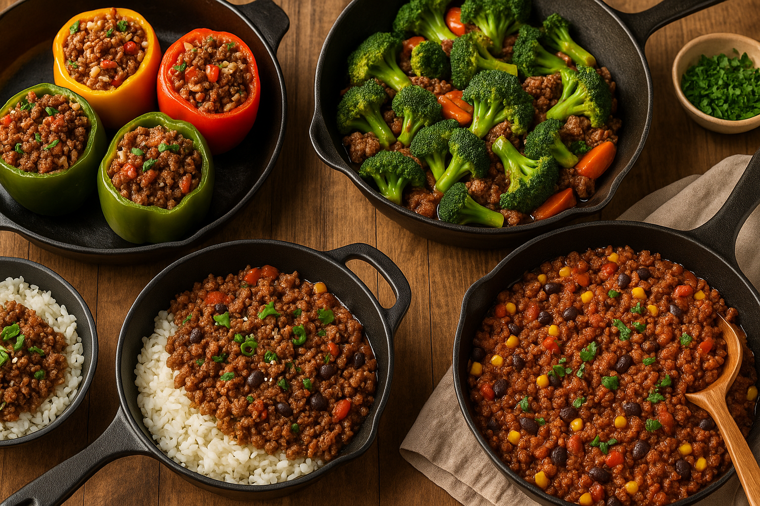 12 one pan dinner ideas with ground beef 12 One-Pan Dinner Ideas with Ground Beef (Not Just Burgers)