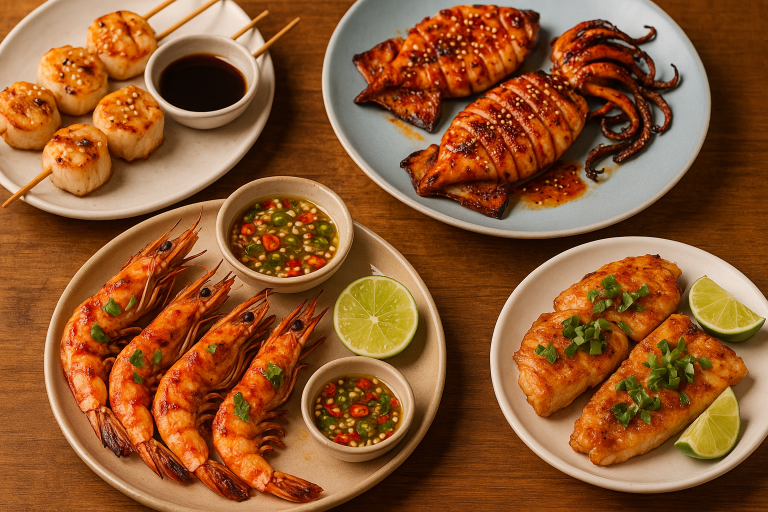 15 Asian BBQ Seafood Recipes: From Thai Prawns to Korean Squid 5 15 Asian BBQ Seafood Recipes: From Thai Prawns to Korean Squid