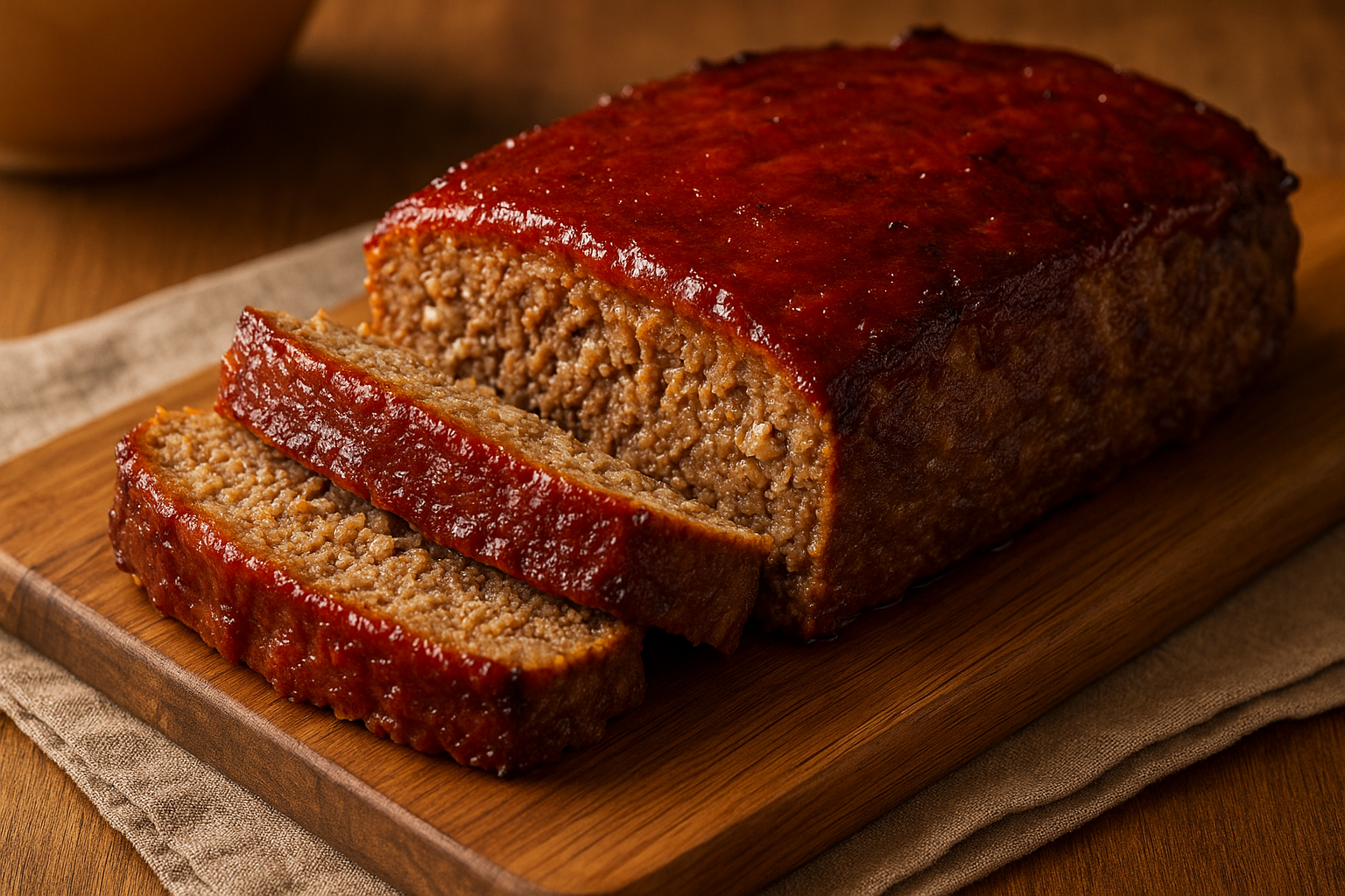 bison meatloaf with smoked tomato glaze Bison Meatloaf with Smoked Tomato Glaze