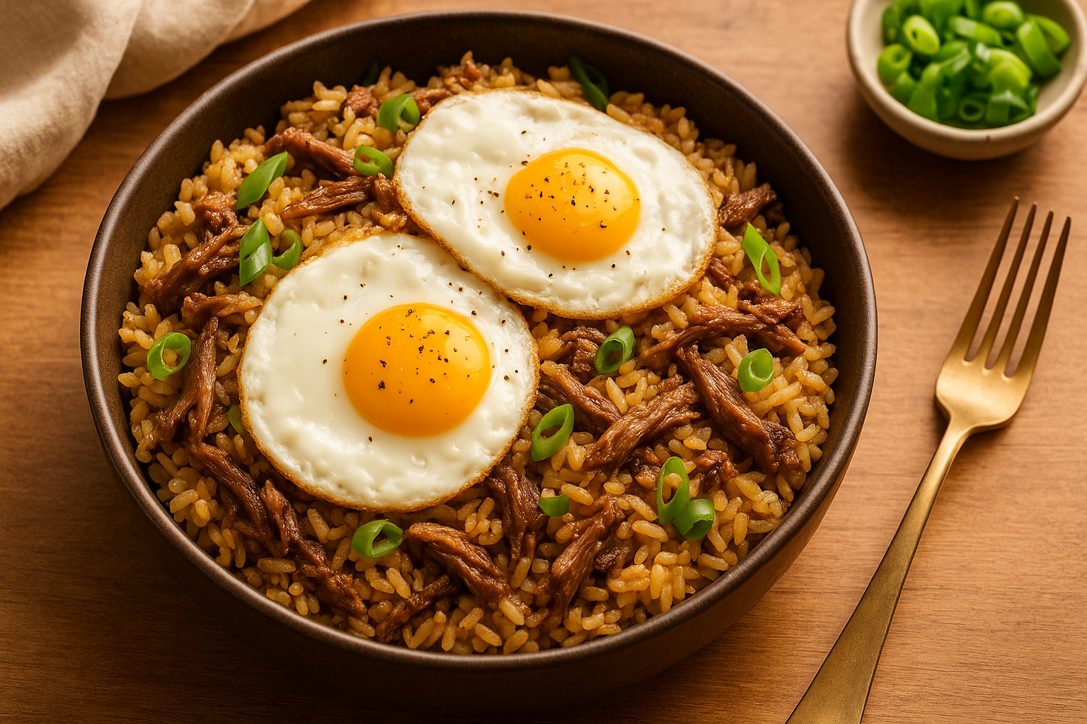leftover pulled pork breakfast fried ric Leftover Pulled Pork Breakfast Fried Rice Recipe