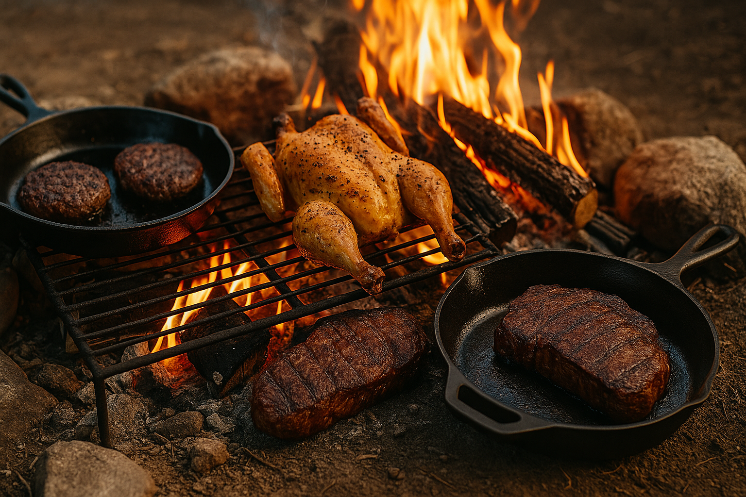 Off-Grid Campfire Cooking: Techniques for Open-Flame Meat 1 off grid campfire cooking techniques for Off-Grid Campfire Cooking: Techniques for Open-Flame Meat