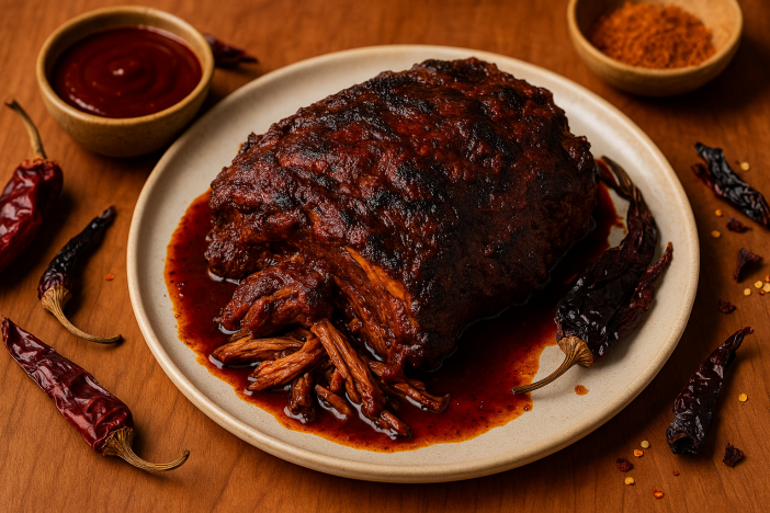 slow cooked bbq goat in chile marinade a Slow-Cooked BBQ Goat in Chile Marinade: A Pit-Style Recipe