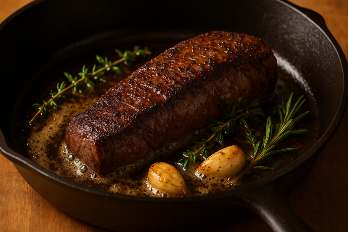venison backstrap seared in garlic butte Venison Backstrap Seared in Garlic Butter: The Ultimate Deer Steak