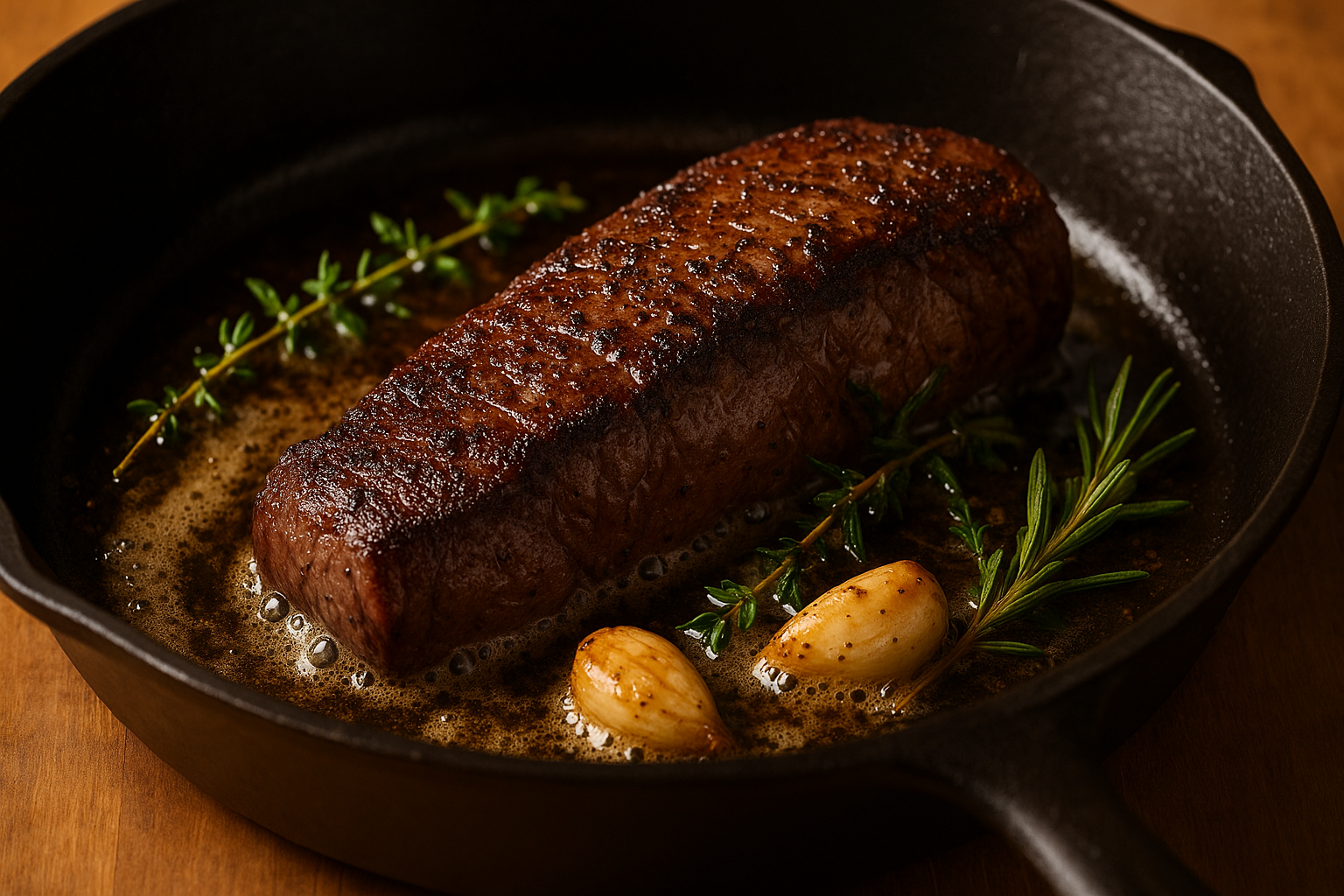 venison backstrap seared in garlic butte Venison Backstrap Seared in Garlic Butter: The Ultimate Deer Steak
