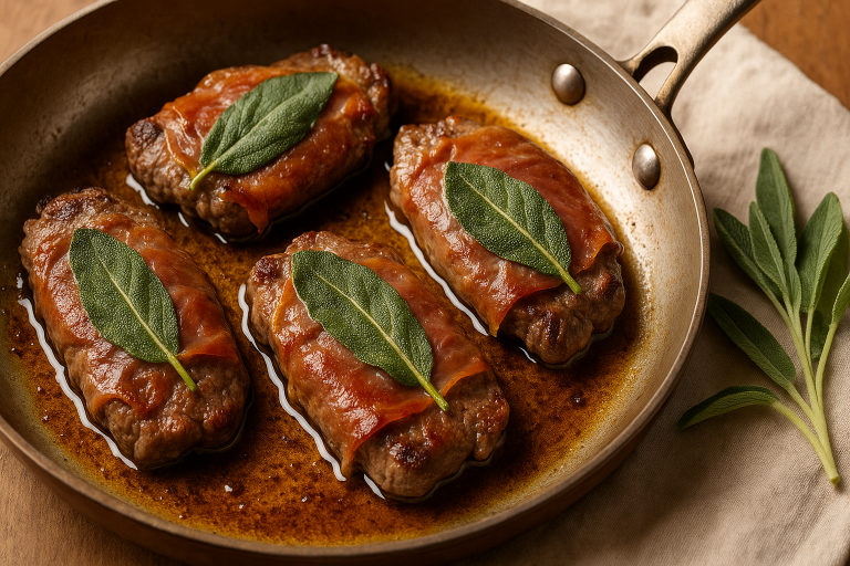 Venison Saltimbocca: Italian-Style Deer Wrapped in Prosciutto and Sage