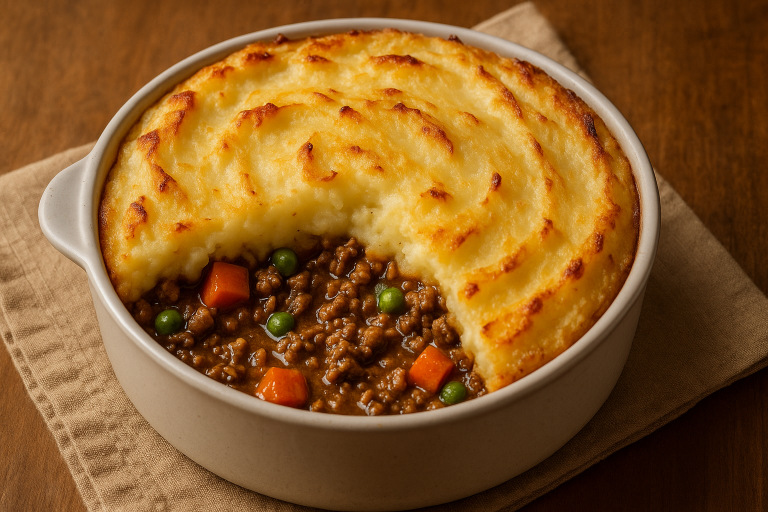 Venison Shepherd’s Pie with Mashed Potato Crust
