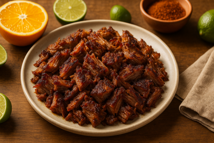 wild boar carnitas slow cooked in lard w Wild Boar Carnitas: Slow-Cooked in Lard with Citrus