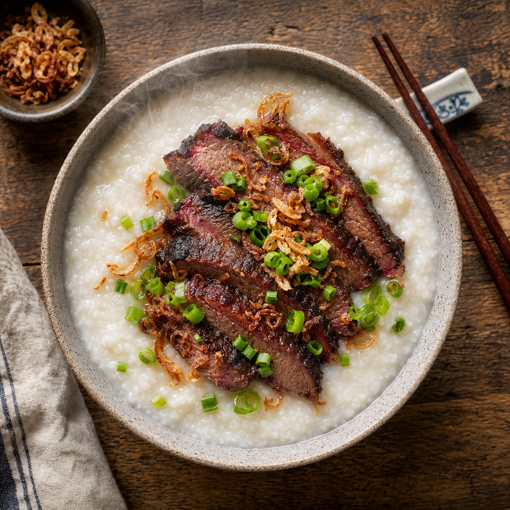 Rice Porridge with BBQ Meat: 8 Congee Recipes for Leftover Brisket and Pork 5 Why Congee Works Perfectly with Leftover BBQ Meat