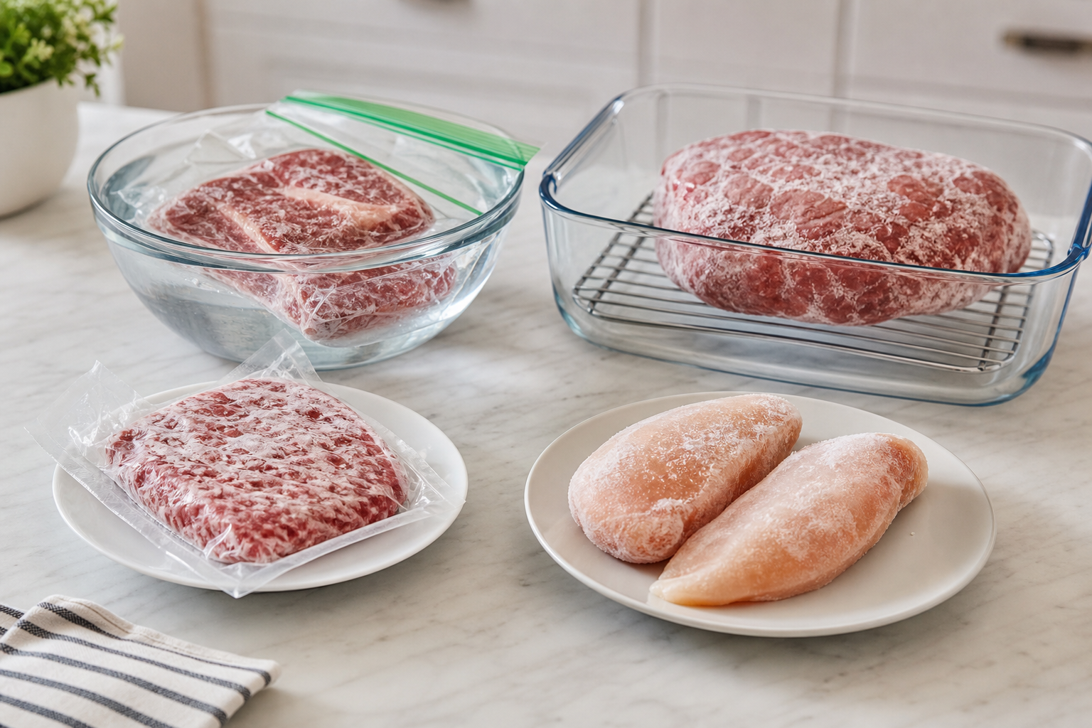 4 fast safe ways to thaw frozen meat for dinner tonight 4 Fast, Safe Ways to Thaw Frozen Meat for Dinner Tonight