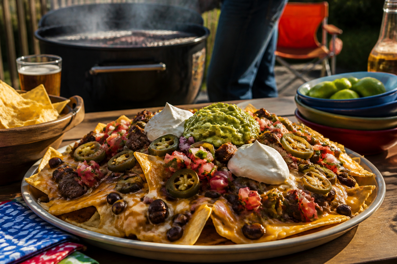 15 Brisket Serving Ideas for Your Next Cookout 24 Loaded brisket nachos with melted cheese, black beans, jalapeños, and guacamole