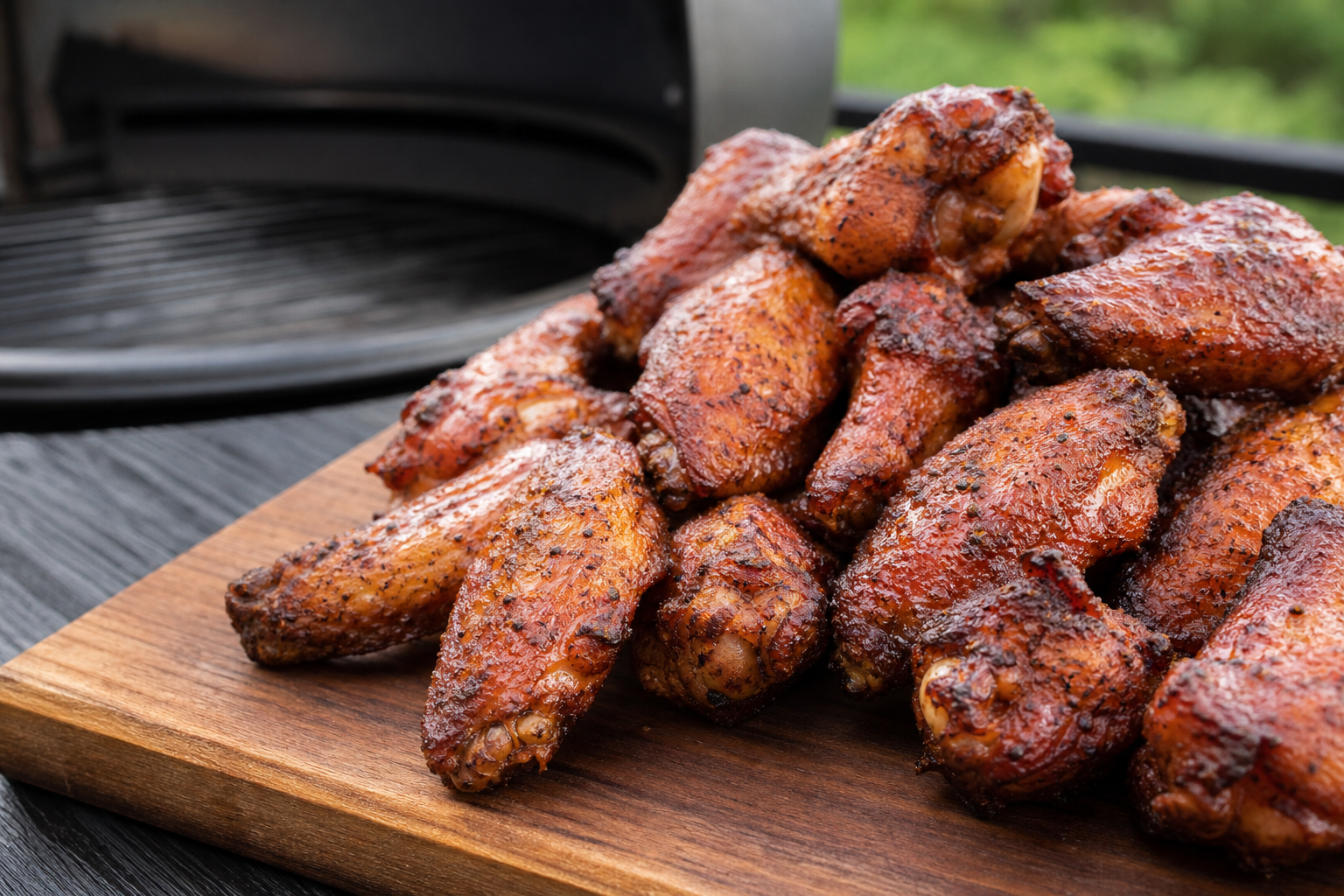 Crispy Smoked Chicken Wings on a Pellet Grill 6 crispy smoked chicken wings on a pellet grill Crispy Smoked Chicken Wings on a Pellet Grill