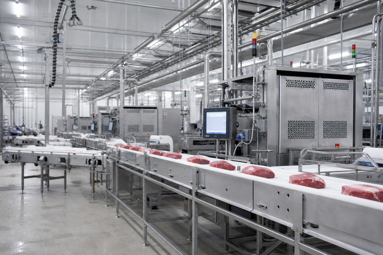 Why Imported Meat Is Cheaper Than Domestic 8 Modern industrial meat processing facility showing specialized equipment and large-scale production