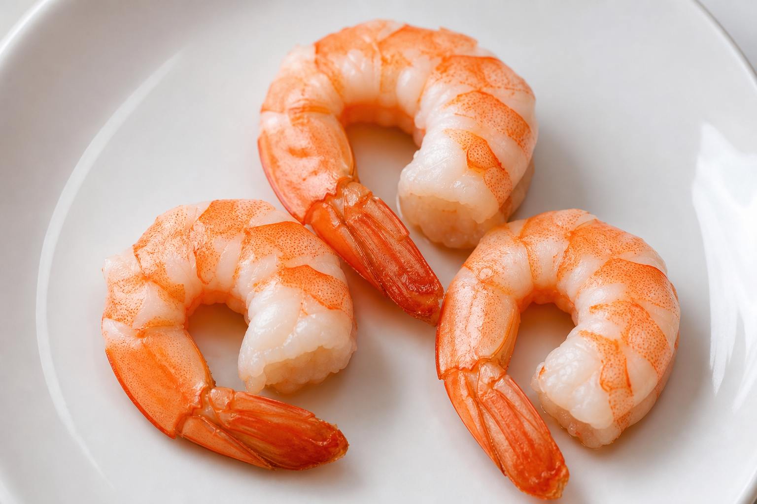 5 Fixes for Mushy Shrimp: Get Firm, Snappy Texture Every Time 7 Properly cooked shrimp showing ideal C-shape curve and opaque pink color