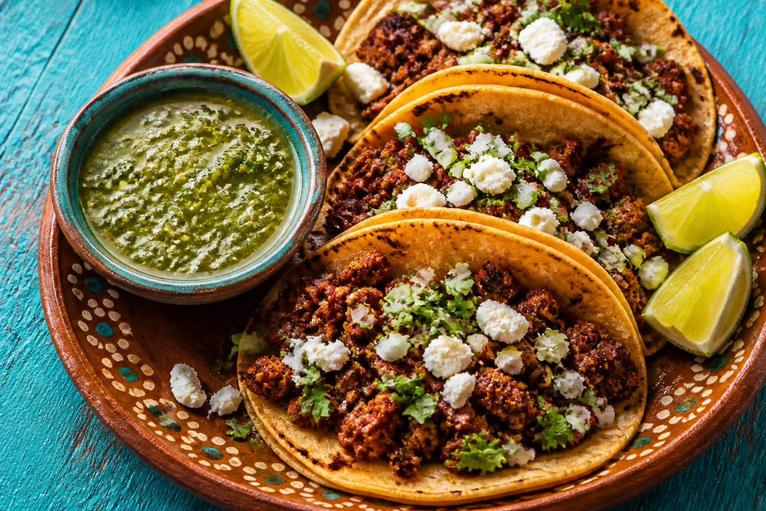 12 Sausage Dinner Ideas Beyond the Bun 25 Mexican chorizo tacos with onions, cilantro, queso fresco, and lime on corn tortillas
