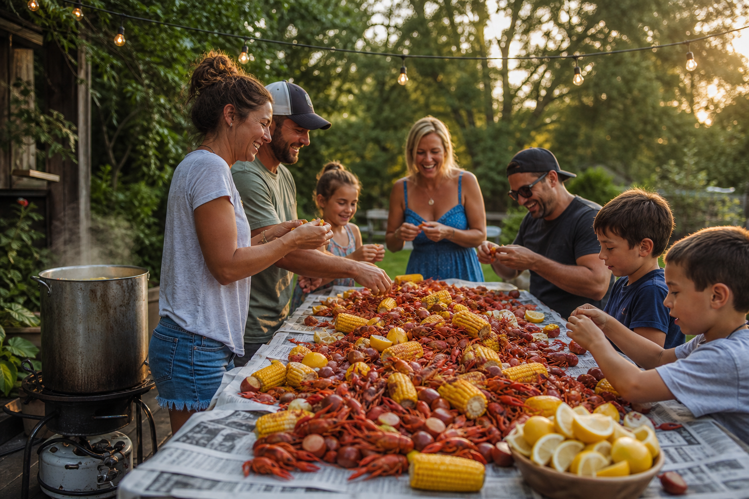 15 Backyard Crawfish Boil Setup Ideas