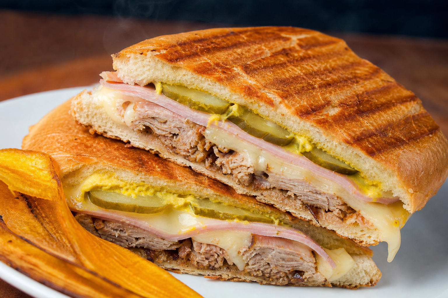 10 Gourmet Grilled Cheese Sandwich Ideas 19 Pressed Cuban-style grilled cheese on Cuban bread with Swiss, roasted pork, ham, and pickles