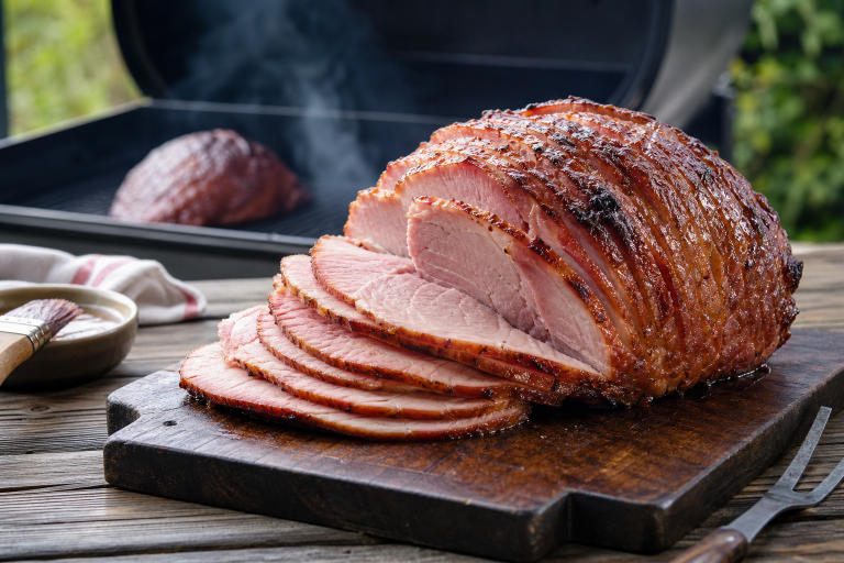 How to Double-Smoke a Pre-Cooked Ham or Roast for More Flavor