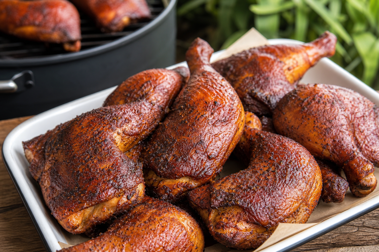 How to Smoke Cheap Chicken Leg Quarters for a Crowd