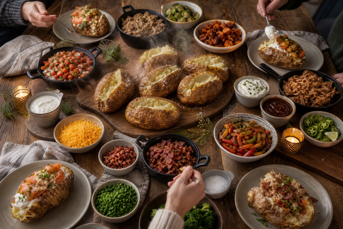 15 Loaded Baked Potato Bar Ideas for Parties