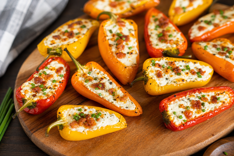 Smoked Stuffed Mini Sweet Peppers: A Cheap Appetizer