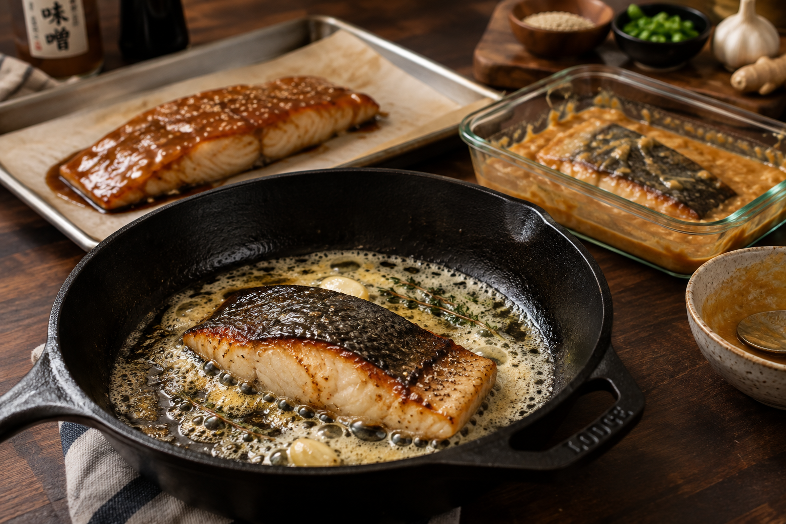 What Does Sablefish Taste Like? Flavor, Texture, and Best Uses 9 Sablefish being prepared using different cooking methods