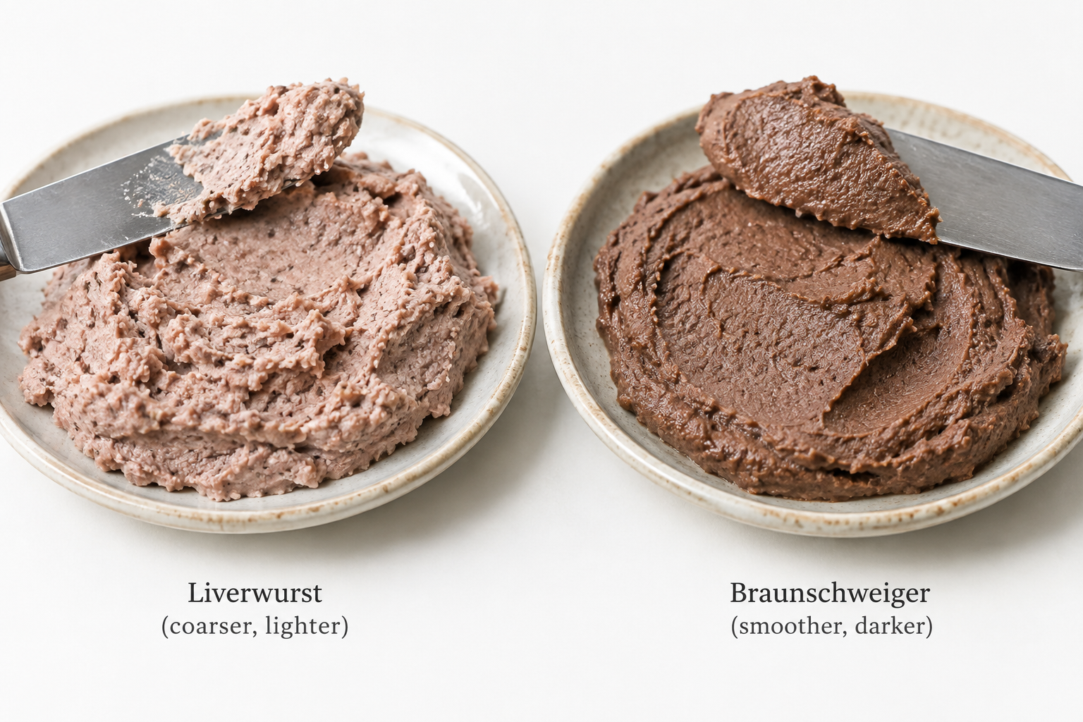 Liverwurst vs Braunschweiger: What's the Difference? 9 Side-by-side comparison of liverwurst and braunschweiger textures