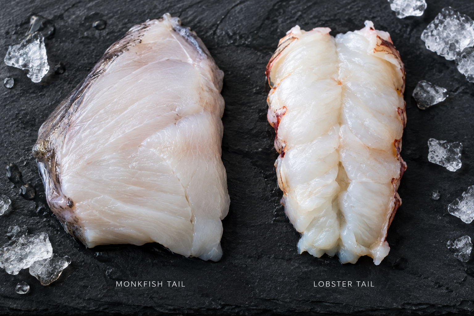 What Does Monkfish Taste Like? Texture, Flavor, and Best Ways to Cook It 7 Side-by-side comparison of monkfish and lobster meat texture