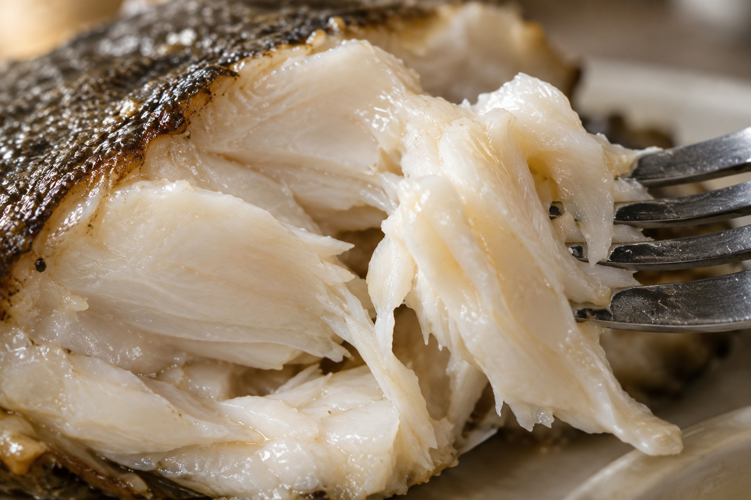 What Does Sablefish Taste Like? Flavor, Texture, and Best Uses 8 Macro view of flaky, tender sablefish texture