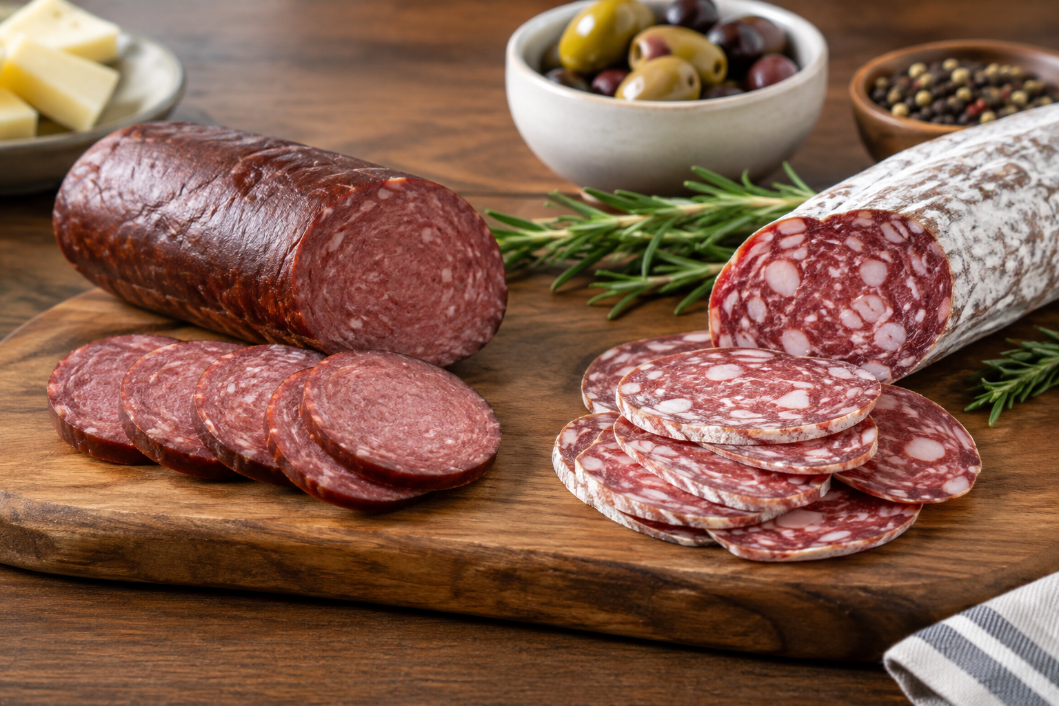 summer sausage vs salami what s the difference Summer Sausage vs Salami: What's the Difference?